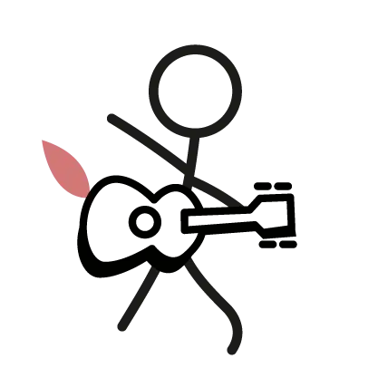 Illustration enfant avec un ukulélé pour les cours d'éveil musical à Nantes