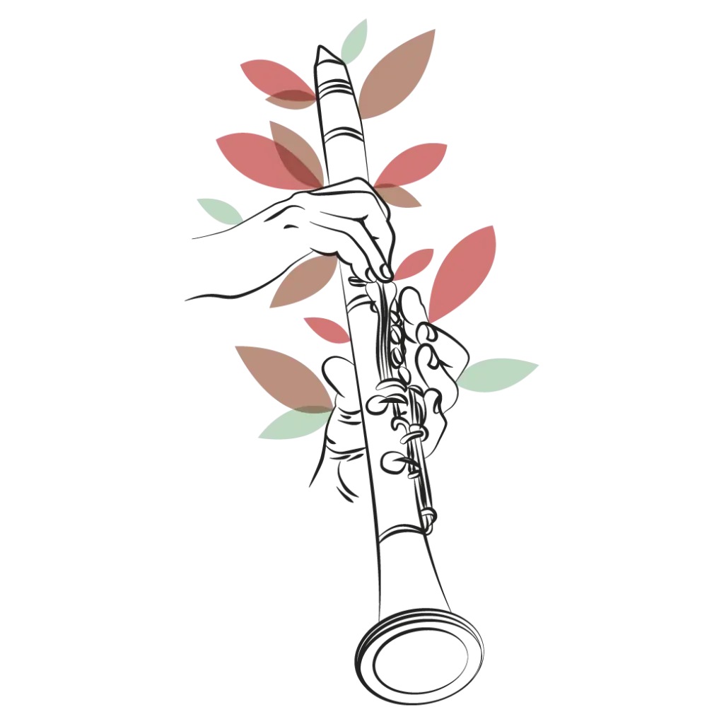Illustration clarinette pour les cours d'éveil musical à Nantes