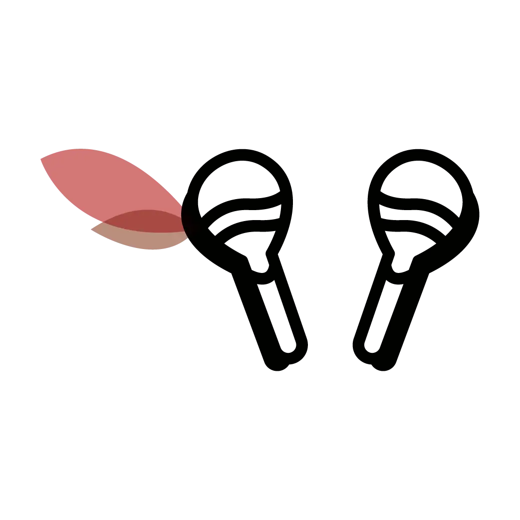 Illustration maracas pour les cours d'éveil musical à Nantes